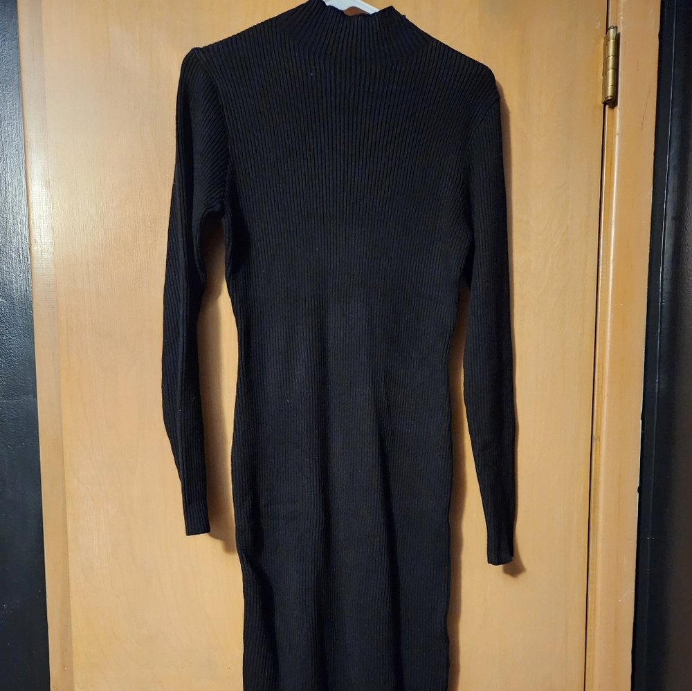 Black Sweater Dress Large